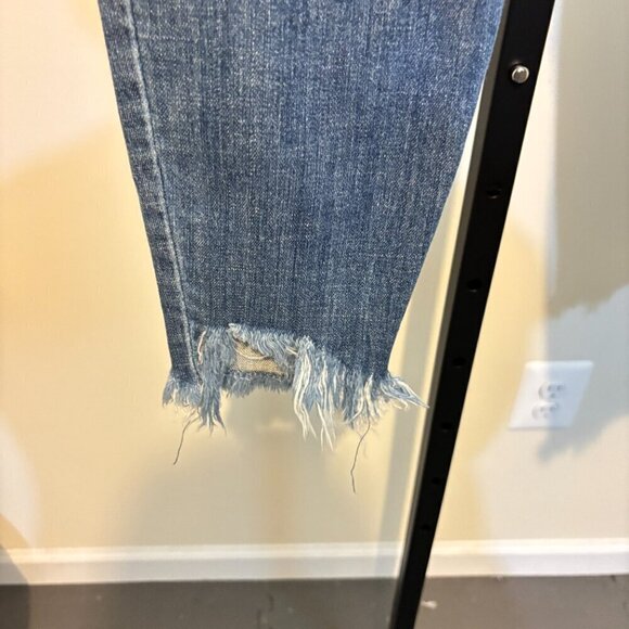 Pistola Audrey Distressed Denim Crop Jeans Santa Cruz - Picture 9 of 12